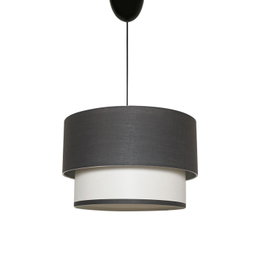 Opviq SP286 Lámpara de Araña Antracita y Blanco